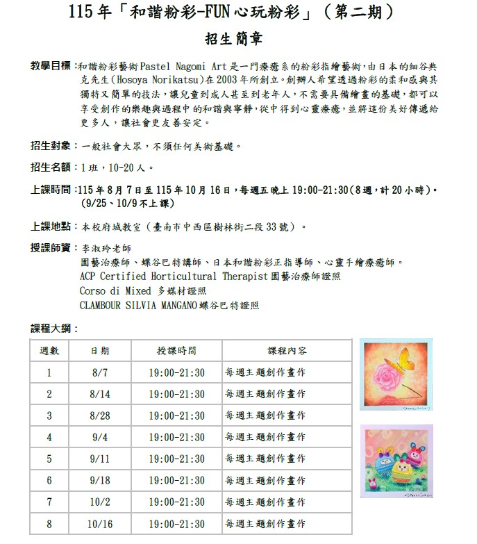 國立臺南大學115年